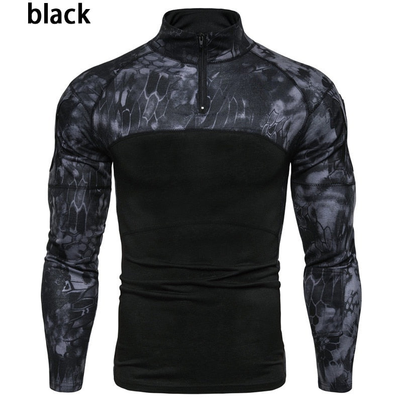 ZOGAA  Men Tactical Camouflage Athletic T-Shirts