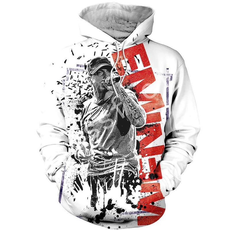 Eminem New Fashion Harajuku RapGod  3D Printed Hoodie Sweatshirt Jacket