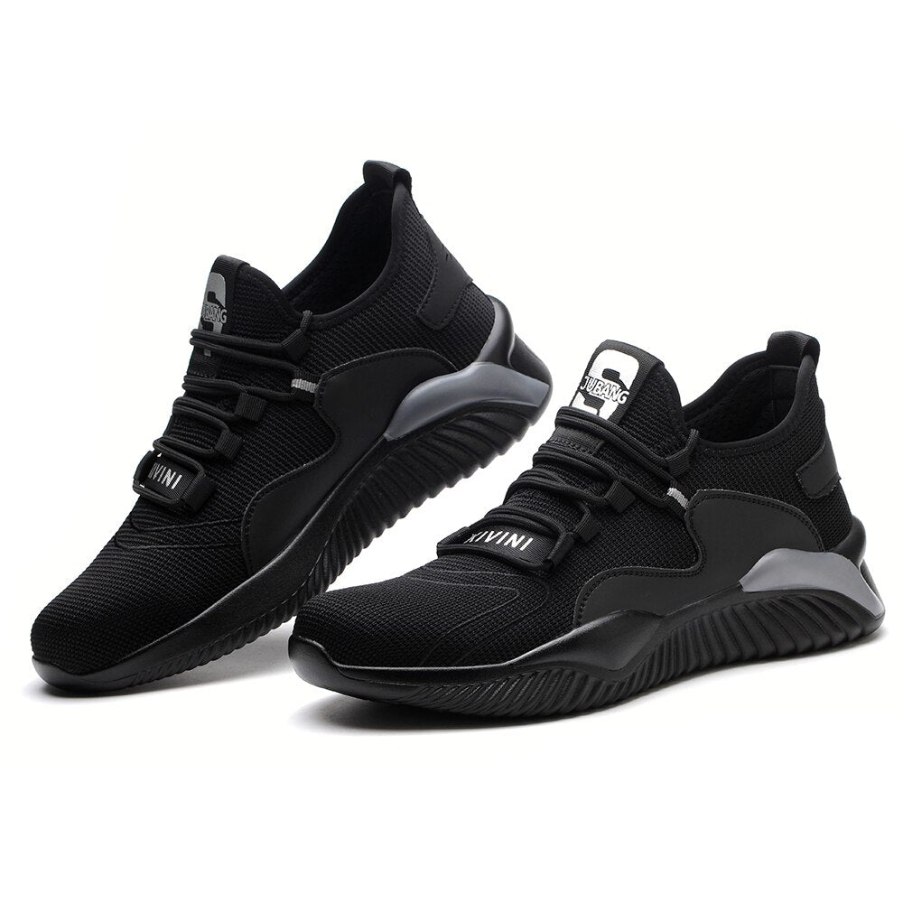 Men Safety Shoes Steel Toe Man Security Boots Anti-smashing Work Men Casual