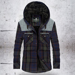 Winter Jacket Men Thicken Warm Fleece Jackets Coats Pure Cotton Plaid Jacket Military Clothes Men Chaquetas Hombre Size M-3XL