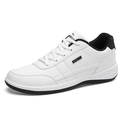 Leather Men Shoes Sneakers Trend Casual Shoe Italian Breathable Leisure Male Sneakers Non-slip Footwear Men Vulcanized Shoes