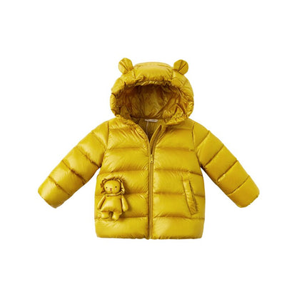 dave bella winter baby unisex fashion cartoon hooded down coat children