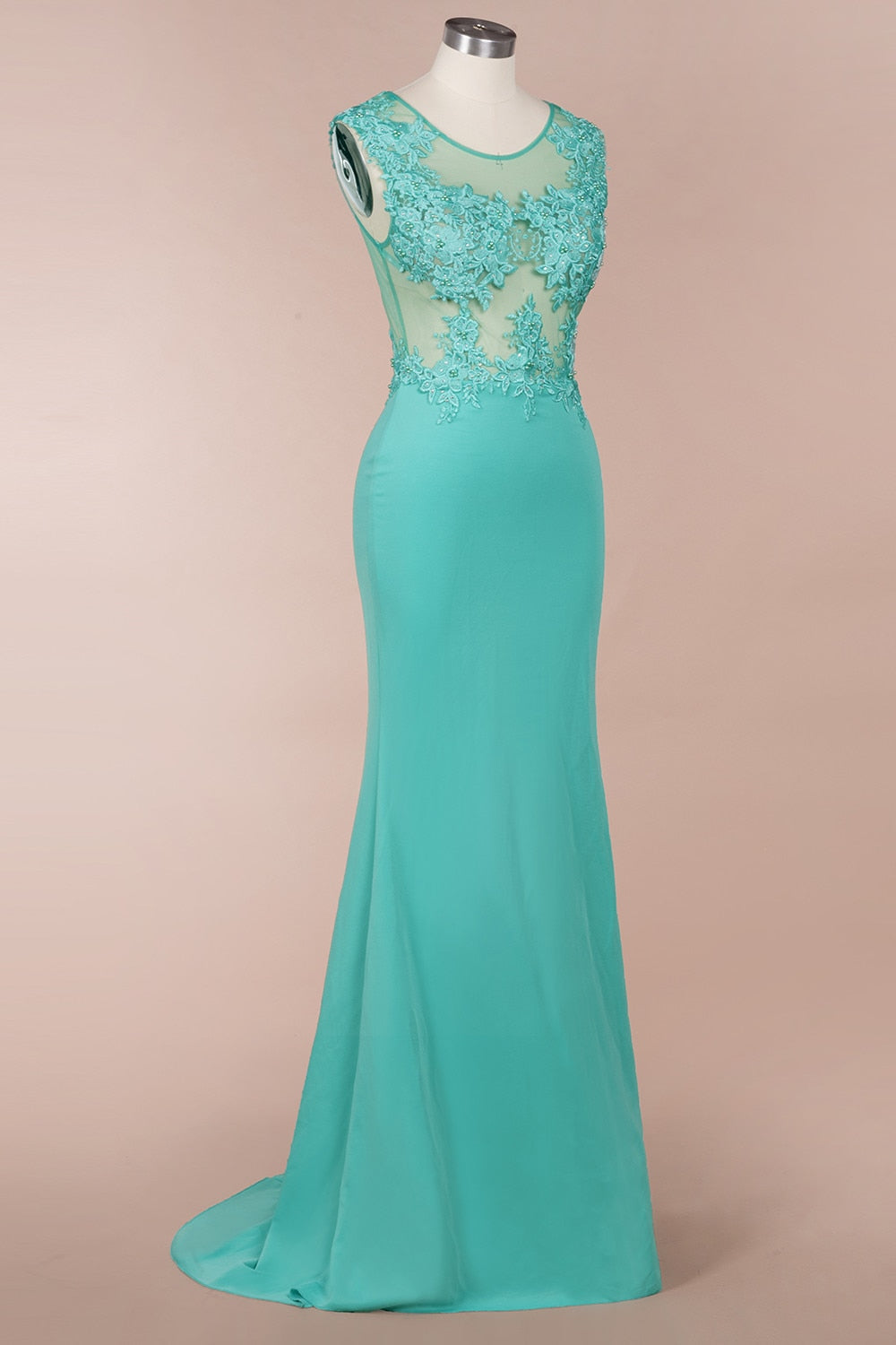 Homecoming Dresses: Prom Dresses Long Illusion Sleeveless Evening Party