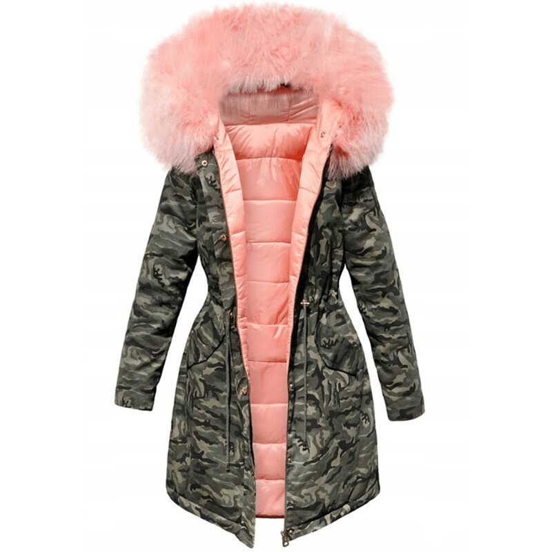 Velvet thick denim jacket female winter big faux fur collar coat female student short coat