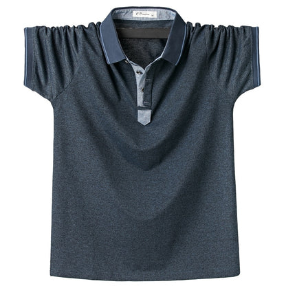 Summer Men Polo Shirt Mens Classic Solid Polo Shirts Cotton Shirt 6XL Large Size