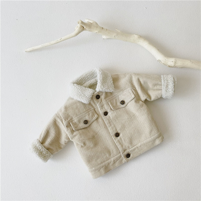 Baby Girl Boy Corduroy Jacket Infant Toddler Child Coat Autumn Spring