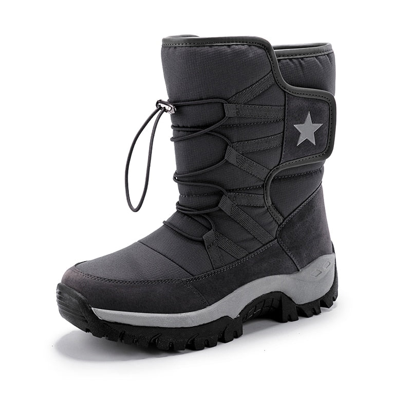 Snow Boots Men Waterproof Mens Winter Boots With Fur Winter Shoes