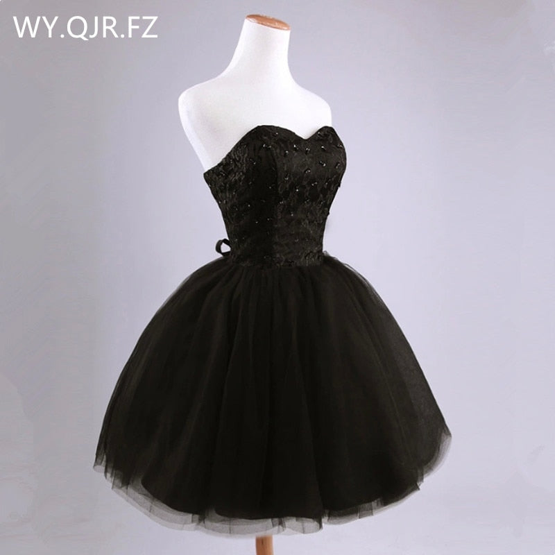 Homecoming Dresses: Evening Dress Short Black Ball Gown Party Prom Dresses