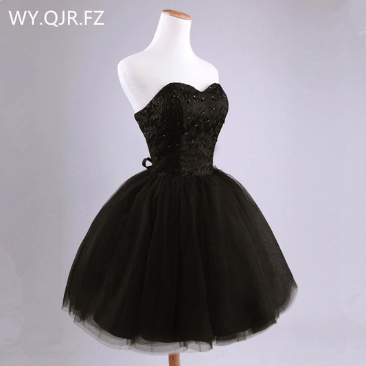 Homecoming Dresses: Evening Dress Short Black Ball Gown Party Prom Dresses