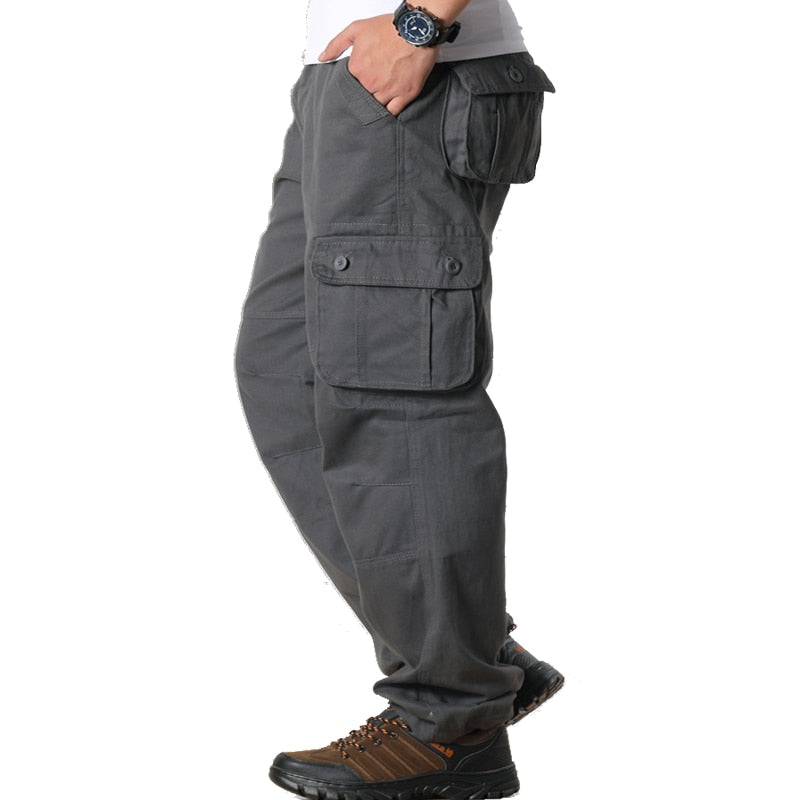 Men Cargo Pants Casual Multi Pockets Military Tactical Pants Male