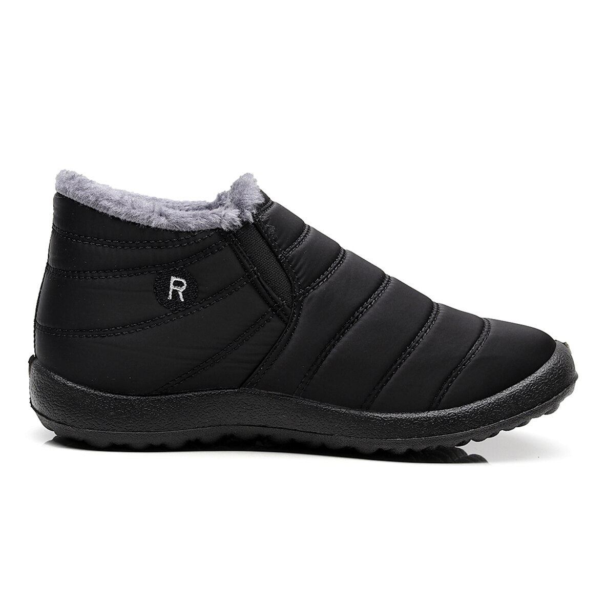 Men Snow Boots Ankle Boots Winter Boots Unisex Couples Solid Color