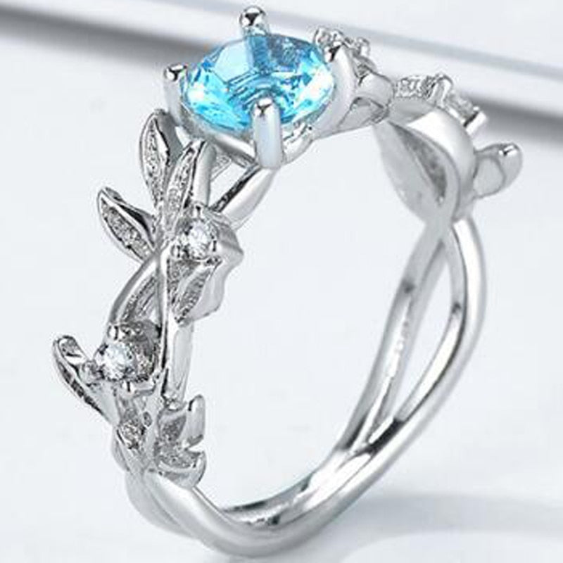 Vintage Rose Gold Filled Wedding Rings For Women Fashion Jewelry