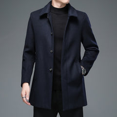 High Quality Mens Winter Jackets and Coats Business Casual Woolen Jackets