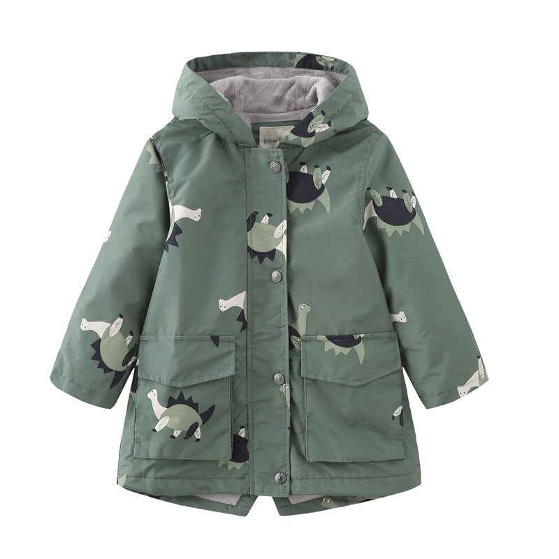 Children Boy Girl Trench Coat Coat  Outerwear Spring Fall Cotton