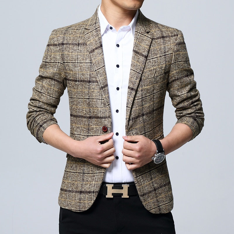 Mens Blazers Slim Fit Suits for Men Business Formal Blazer Mens Wedding Suit