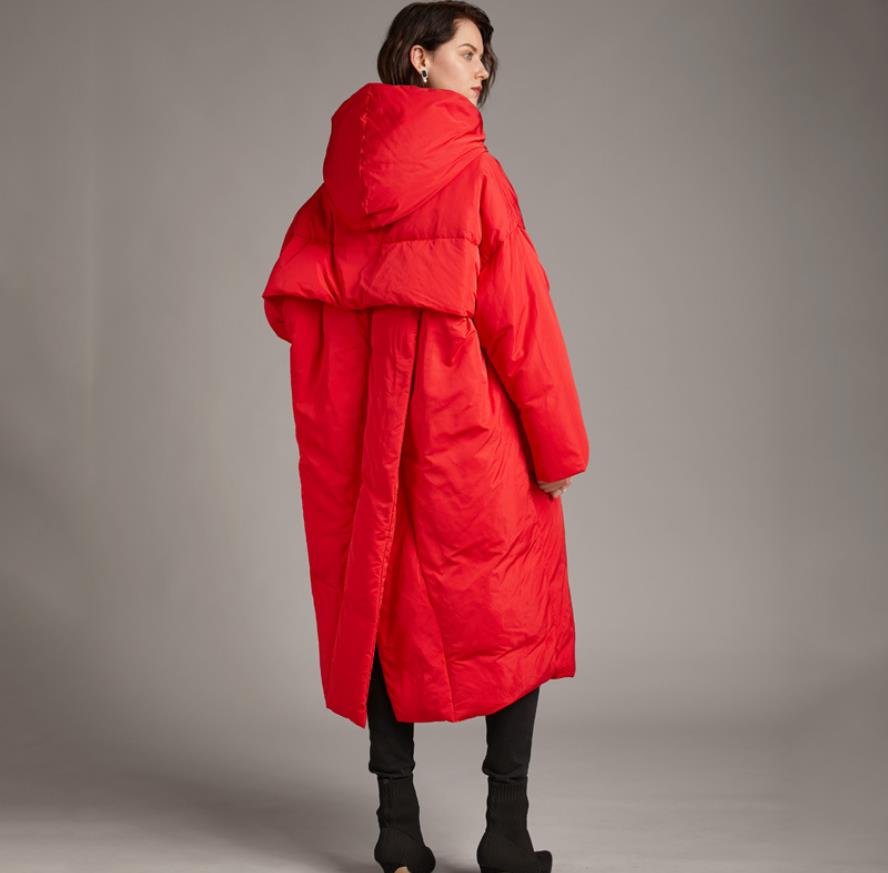 XL Plus Size Winter Oversize Warm Down Coat Female X-Long Down