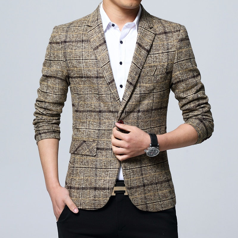 Mens Blazers Slim Fit Suits for Men Business Formal Blazer Mens Wedding Suit