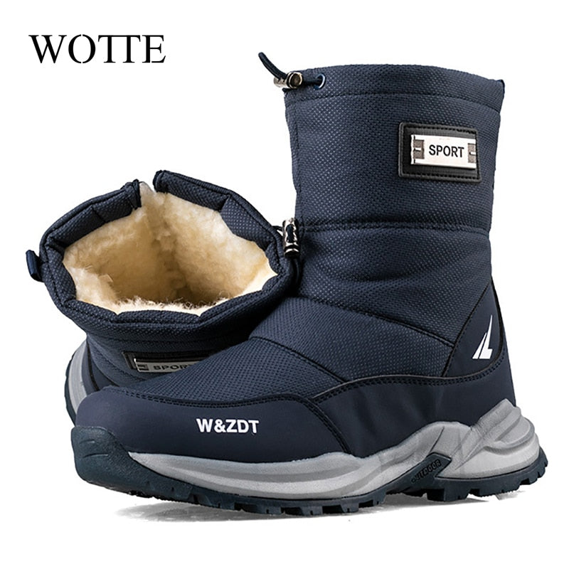 Winter Men's Boots Winter Shoes Men Snow Boots Waterproof
