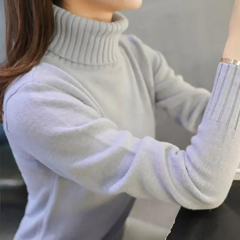 Women's Sweater Turtleneck Trending Sweater Fashion Top