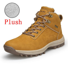 Outdoor Fashion Leather Men Boots Comfortable Men Shoes Waterproof Ankle Boots