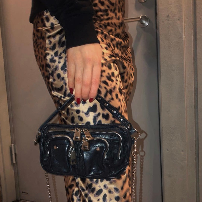Leopard Crossbody Bags For Women Luxury Handbags Designer Ladies