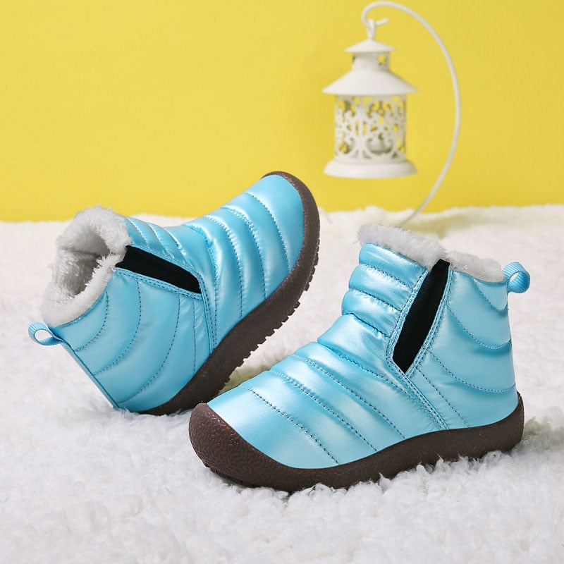 Winter Boots Girls Waterproof Snow Shoes Kids Toddler Keep Warm Children