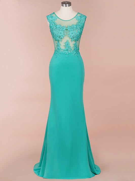 Homecoming Dresses: Prom Dresses Long Illusion Sleeveless Evening Party
