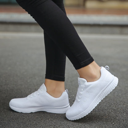 Fashion Tennis Shoes for Women Trainers Shoes Casual Flats Female Light