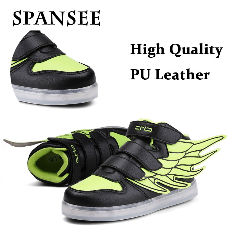 Children Glowing Sneakers Kid Luminous Sneakers for Boys