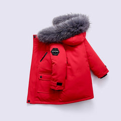 Winter White duck down Jacket Boys Parka Thick Warm Baby Outerwear Coat