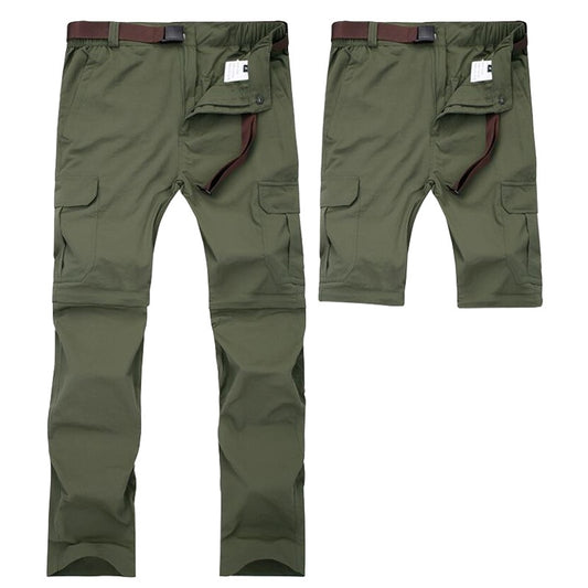 Men Military Detachable Cargo Pants Summer Quick Dry Breathable Male