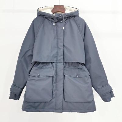 Winter Jacket Women Large Natural Fur White Down Coat