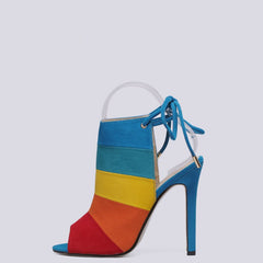 Trend Women Shoes Pumps Heeled Shoes High-heeled Rainbow