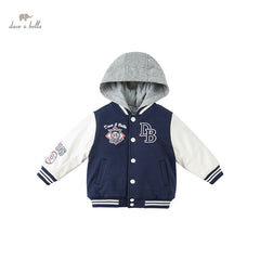 winter baby boys fashion cartoon hooded padded coat children boy tops infant