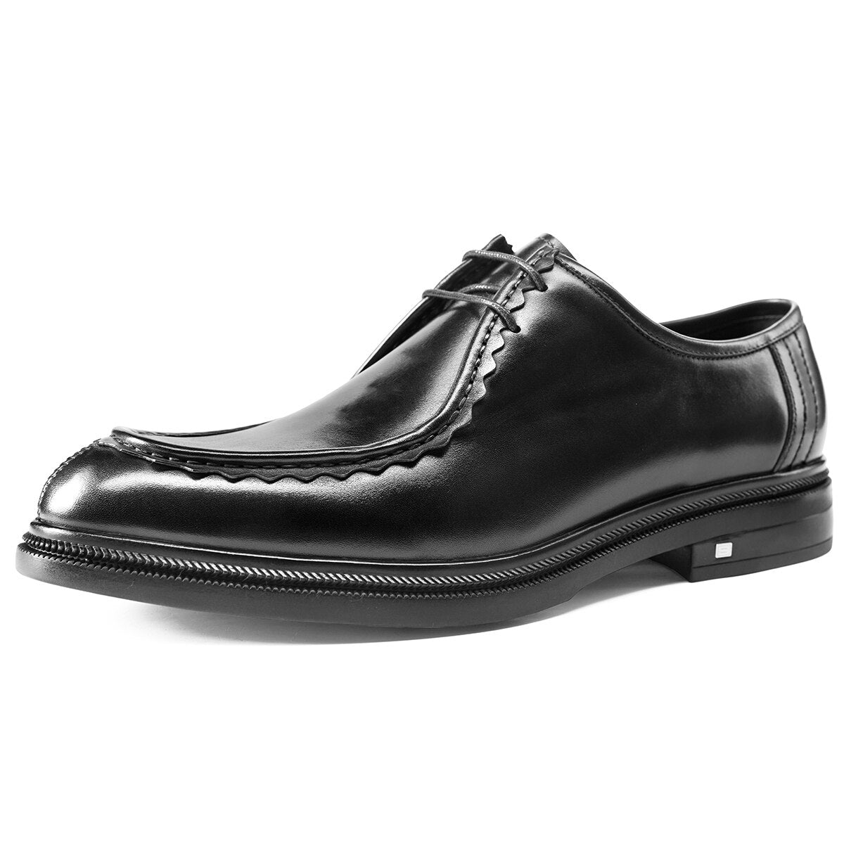 Oxford Shoes Fashion Genuine Leather Breathable Patent  Shoes For Men