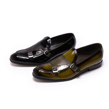 Patent Leather Mens Loafers Wedding Party Dress Shoes Black
