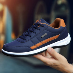 Leather Men Shoes Sneakers Trend Casual Shoe Italian Breathable Leisure Male Sneakers