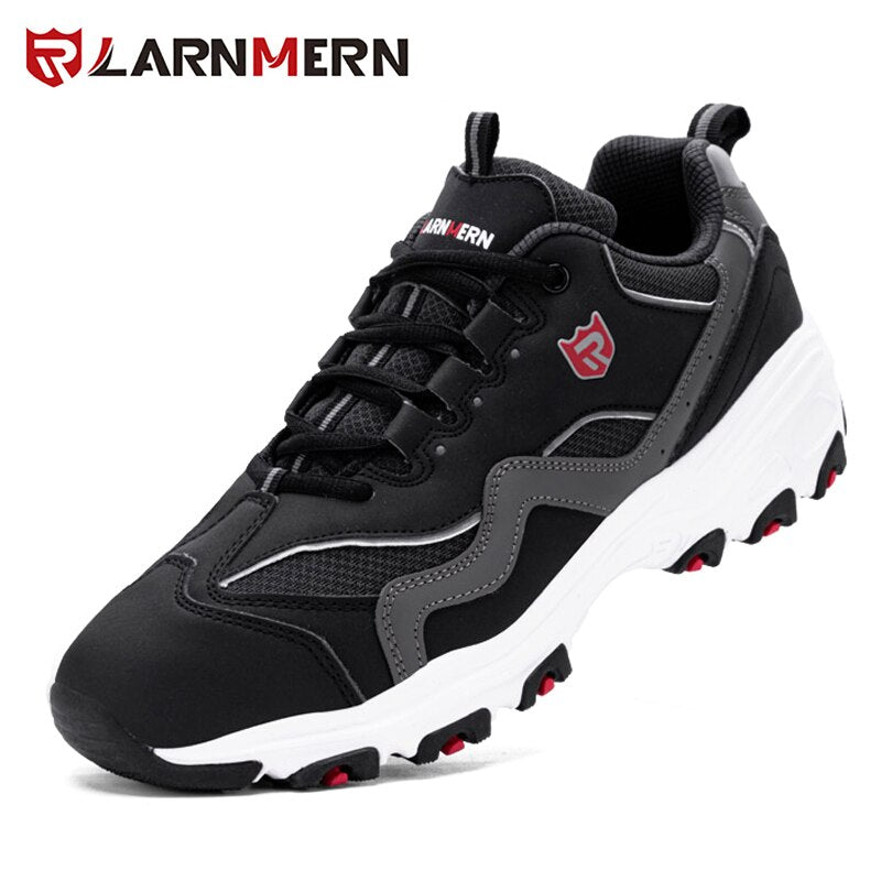 LARNMERN Men's Safety Shoes Work Shoe Steel Toe Comfortable