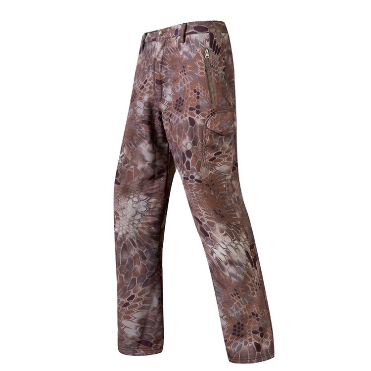 Mege Men Tactical Cargo Pants Camouflage Military Fleece Army
