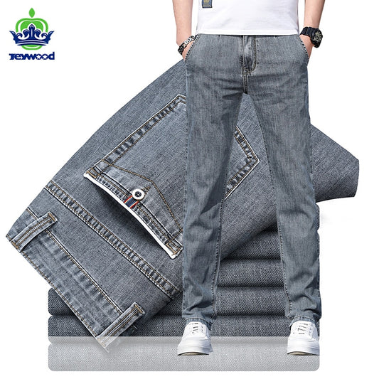 Stretch Skinny Jeans Men Fashion Casual Slim Fit Denim Designer Elastic Pants