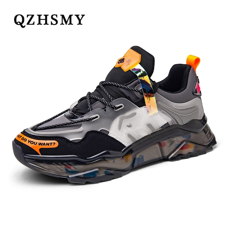Fashion Men Sneakers Street Style Breathable Men Shoes Chunky Spring