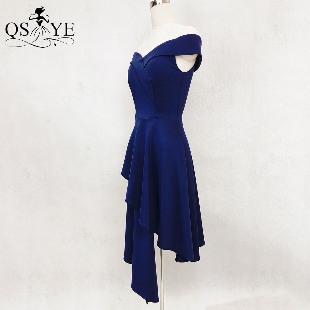 Homecoming Dresses: Prom Dresses Off Shoulder Evening Gown A Line Stretch Party