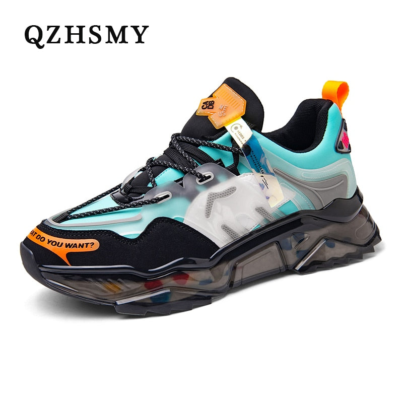 Fashion Men Sneakers Street Style Breathable Men Shoes Chunky Spring
