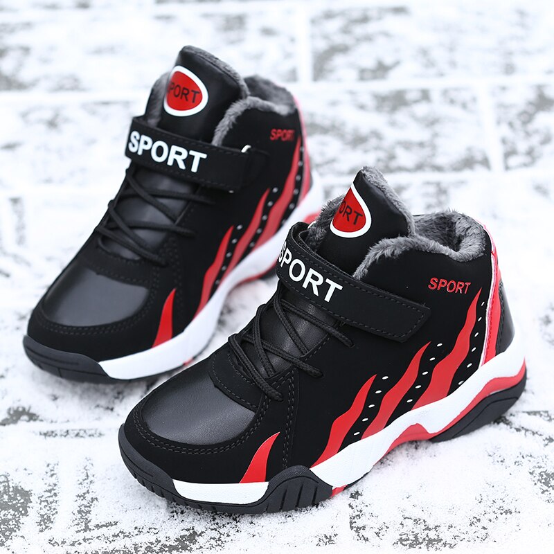 Children Sports Shoes Outdoor Kids Winter Sneakers High Top Young
