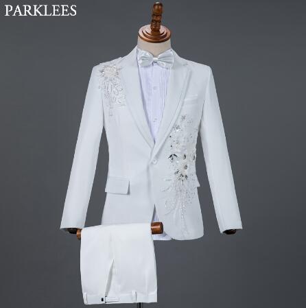 Tuxedo for Mens: Red Diamond Floral Men Suits for Wedding Mens Suits 3 Piece