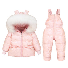 children down jacket suits for  baby  two-piece padded jacket