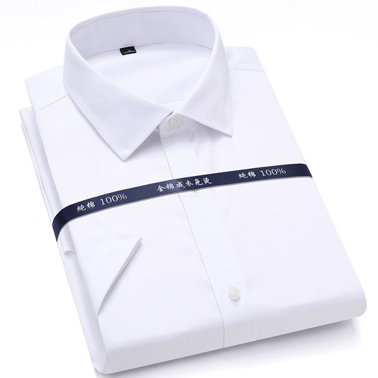 Summer Pure Cotton Non Iron Mens Dress Shirts