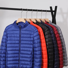 Men Lightweight Packable Down Jacket Breathable Puffy Coat