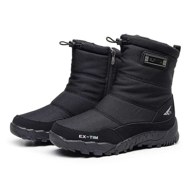 Snow boots Men Hiking Shoes waterproof winter boots With Fur winter shoes