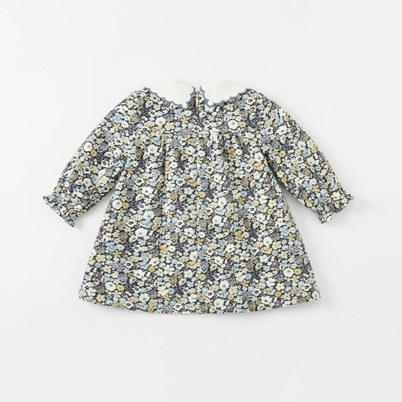 dave bella autumn baby girl cute floral print dress children fashion party dress